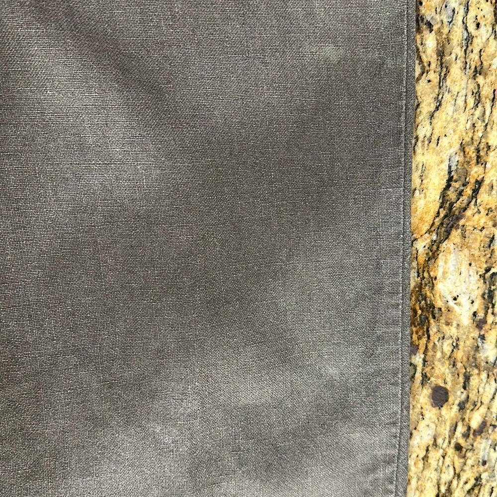 Eileen Fisher Brown Linen Wide Leg Mid Rise Pants Size M - Picture 8 of 13